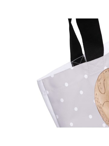 Mr. & Mrs. Panda Shopper Otter Herz mit Spruch in Grau Pastell
