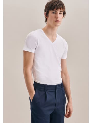 Seidensticker T-Shirt Slim in Weiß