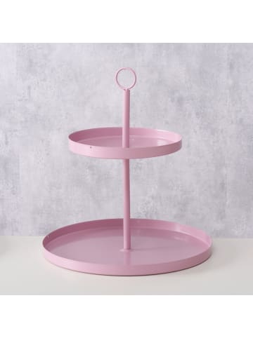 Boltze Etagere Samina aus Metall in rosa