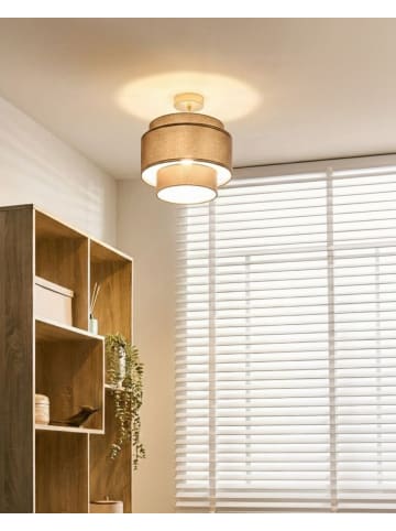 Beliani Pendelleuchten LUKAGO in Braun/Gold - (W) 30 x (H) 31 x (L) 30 cm