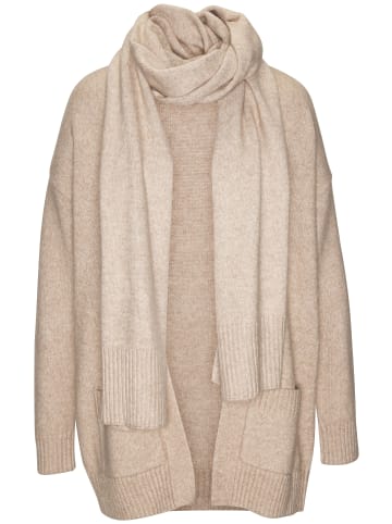 Vivance Strickjacke in beige meliert