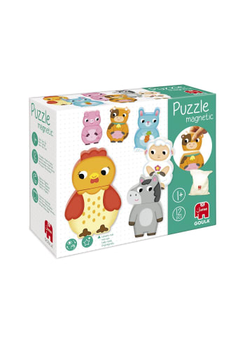 Jumbo GOULA Magnetisches Holzpuzzle Bauernhof