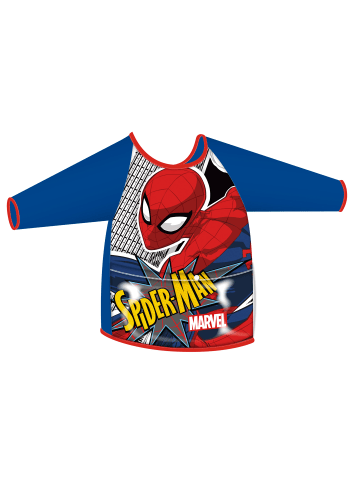 Spiderman Malschürze mit Ärmel Spider-Man in Blau