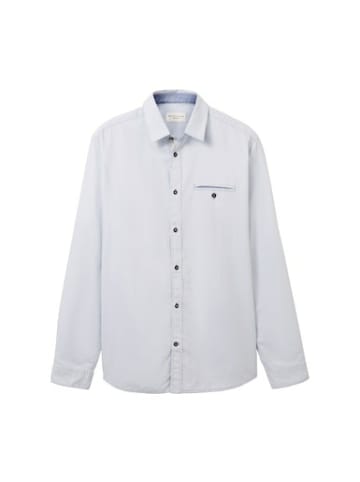 Tom Tailor Langarm Business Hemd für Herren in blau