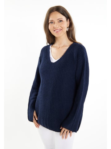 usha WHITE LABEL Damen Strick Pullover in Marine