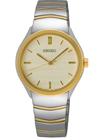 Seiko Damenuhr Quarz Zweifarbig Gold / Silber