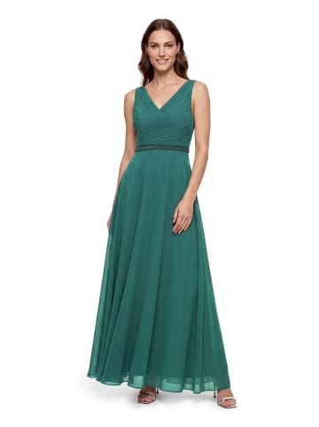 Vera Mont Abendkleid mit Plissee in Dark Emerald