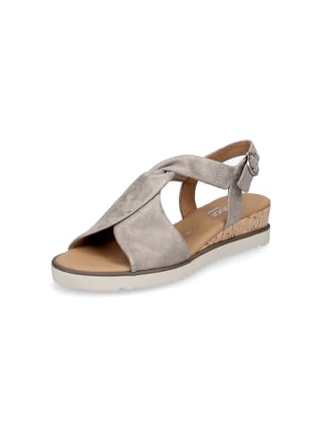 Gabor Comfort Sandalette in Beige Metallic