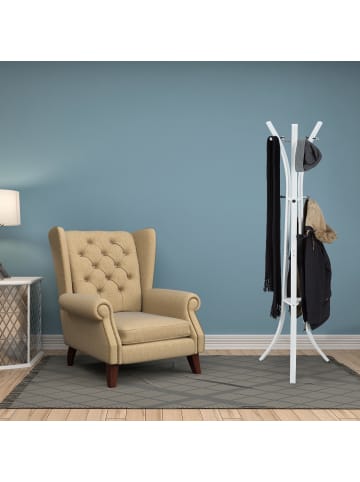 Garderobenständer in Weiß - (B)55 x (H)175 x (T)55 cm