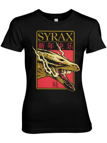 House Of The Dragon Shirt "Syrax Dragon Girly Tee" in Schwarz