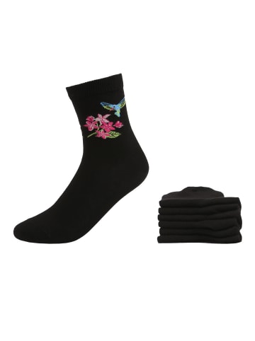 H.I.S Socken in schwarz-gemustert