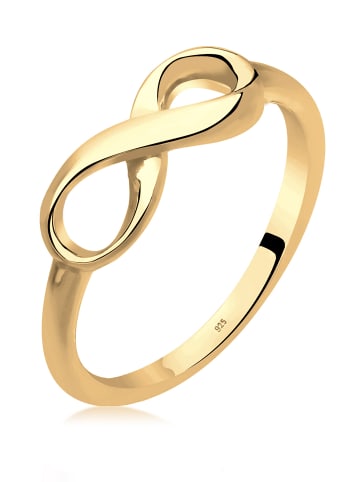 Elli Ring 925 Sterling Silber Infinity in Gold