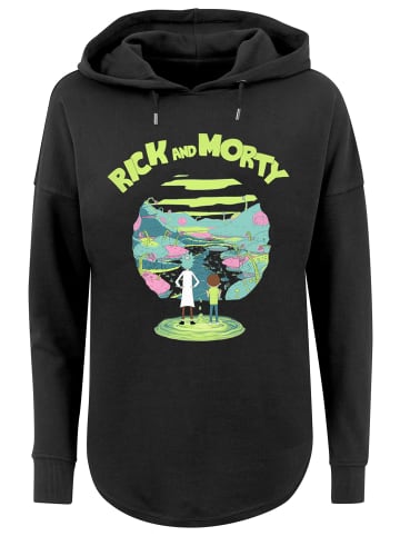 F4NT4STIC Oversized Hoodie Rick und Morty in schwarz