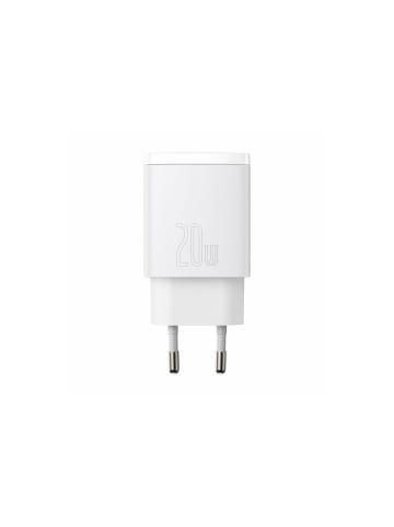 Baseus Baseus Compact Schnellladegerät USB / USB Type C 20W 3A in Weiß