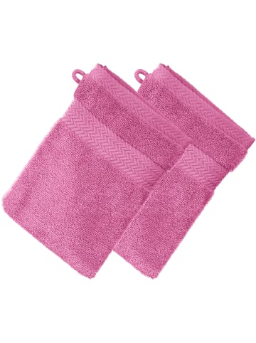 Erwin Müller Frottier Waschhandschuh 2er-Pack Friedrichshafen in rosa