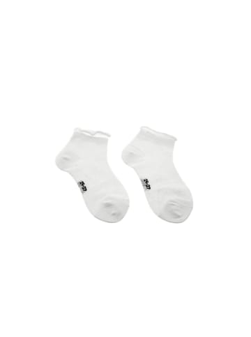 COFI 1453 Kinder-Socken in Weiß mit Jacquard-Muster in Weiß