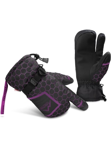 Normani Outdoor Sports Winterhandschuhe Apex in Schwarz/Violett