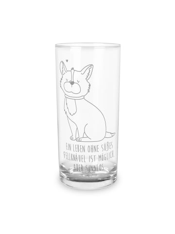 Mr. & Mrs. Panda Glas Hund Glück mit Spruch in Transparent