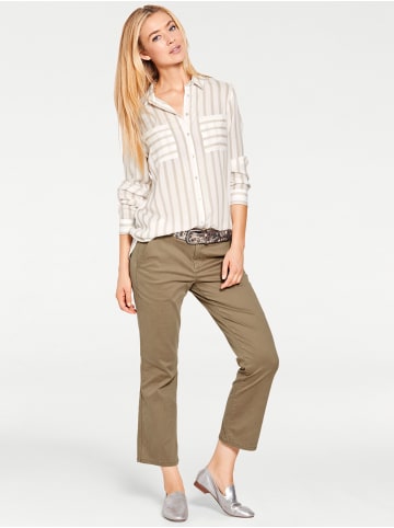 Heine Hemdbluse in walnuss-ecru
