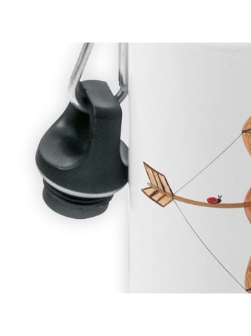 Mr. & Mrs. Panda Trinkflasche Sternzeichen Schütze ohne Spruch in Weiß