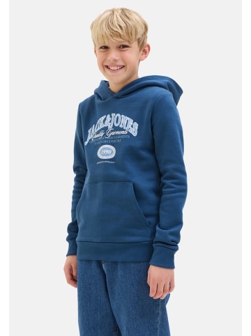JACK & JONES Junior Hoodie 'Ari Branding' in blau