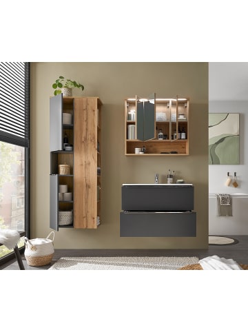 home24 Hochschrank Malba in Anthrazit