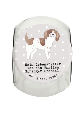 Mr. & Mrs. Panda Leckerli Glas English Springer Spaniel Lebensre... in Grau Pastell