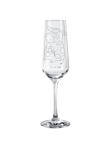 Mr. & Mrs. Panda Glas Kuh ohne Spruch in Transparent