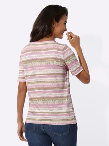 WITT WEIDEN Rundhals-Shirt in altrosa-sand-bedruckt