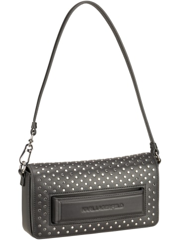 Karl Lagerfeld Handtasche Ikon/K Soft Shoulderbag Studs in Black Embellishment