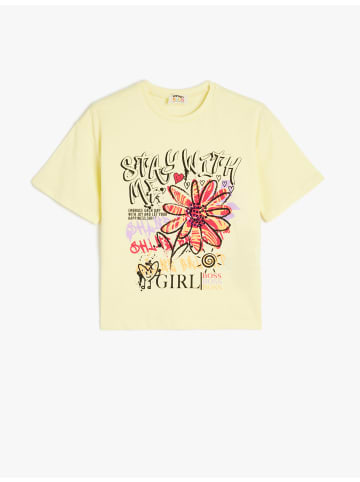 KOTON TSHIRT SS in Gelb