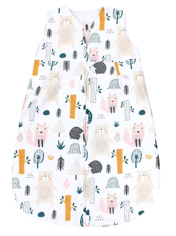 TupTam Baby Sommer Schlafsack Ärmellos Unwattiert in beige/orange