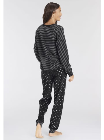 Vivance Active Pyjama in Steifen-/Herzchen-Muster