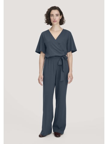 Hessnatur Jersey Overall in dunkles petrol