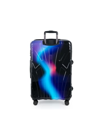 suitline Großer Reisekoffer erweiterbar XL Koffer 4 Rollen TSA 110 L in Neon Blue