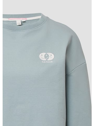 QS Sweatshirt langarm in Grün