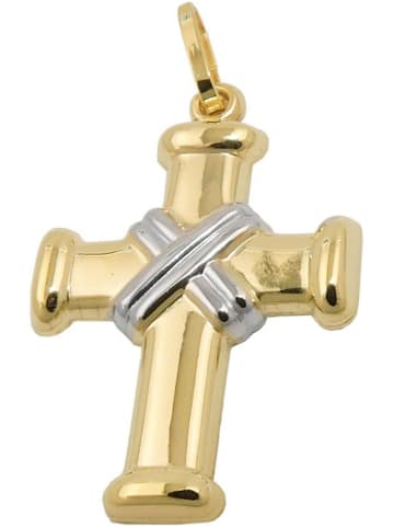 Gallay Anhänger 20x15mm 9Kt GOLD in bicolor