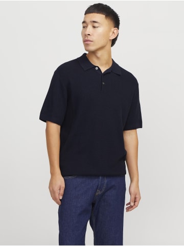 Jack & Jones Gestricktes Polo in Night Sky 1