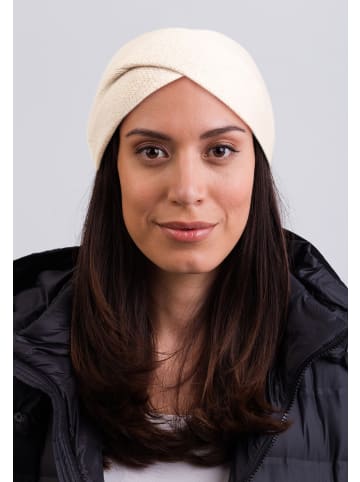 CASH-MERE.CH Bio Stirnband in Beige mit lurex