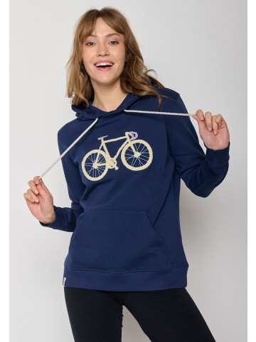 GreenBomb Hoodie Bike Fluffy in Marineblau