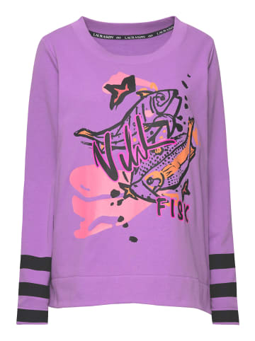 LAURASØN Sweatshirt in lila