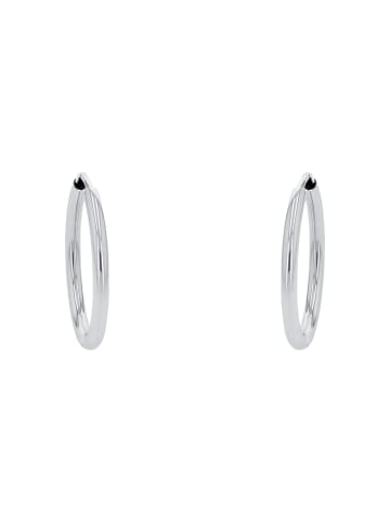 Amor Creolen Silber 925, rhodiniert in Silber