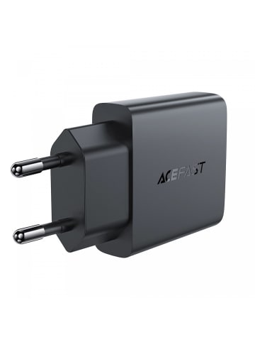 COFI 1453 Ladeadapter PD 30W GaN USB-A USB-C Wandladegerät in Schwarz