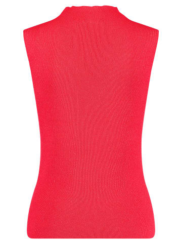 TAIFUN Pullover 3/4 Arm Polokragen in Digital Red