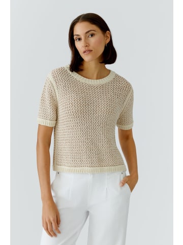 Oui Pullover in white red