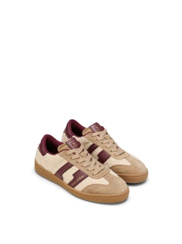 Marc O'Polo Sneaker in light pure sand/aubergine red