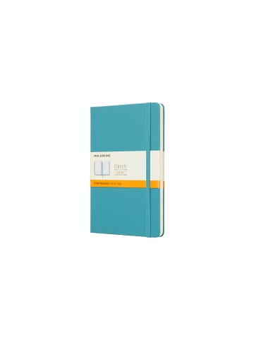 Moleskine Notizbuch mit festem Einband, 70g-Papier Liniert "Classic" in Riff Blau