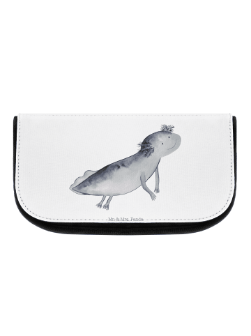 Mr. & Mrs. Panda Waschtasche Axolotl Schwimmen ohne Spruch in Weiß