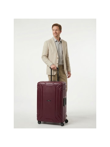 Redolz Essentials 15 4-Rollen Trolley 75 cm mit Dreipunkt-Verschluss burgundy