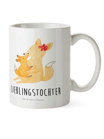 Mr. & Mrs. Panda Tasse Fuchs Mama mit Spruch in Weiß